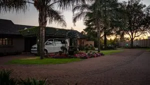 Diamond Rose Guest House - Peaceful Garden at Sunrise